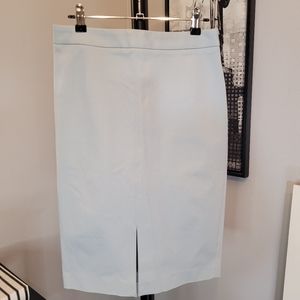 Banana Republic 💙 Blue/Gray Pencil Skirt w/front bottom slit- zip waist- Size 2